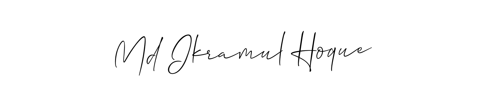 How to make Md Ikramul Hoque signature? Allison_Script is a professional autograph style. Create handwritten signature for Md Ikramul Hoque name. Md Ikramul Hoque signature style 2 images and pictures png