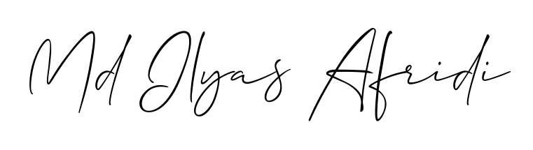 The Allison_Script handwriting style adds charm and authenticity to name Md Ilyas Afridi. A wonderful choice for personal thank-you notes. Md Ilyas Afridi signature style 2 images and pictures png