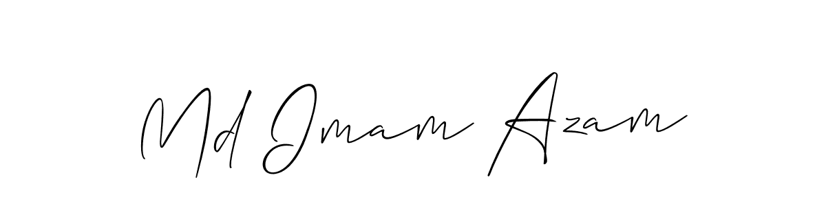 Make a beautiful signature design for name Md Imam Azam. With this signature (Allison_Script) style, you can create a handwritten signature for free. Md Imam Azam signature style 2 images and pictures png