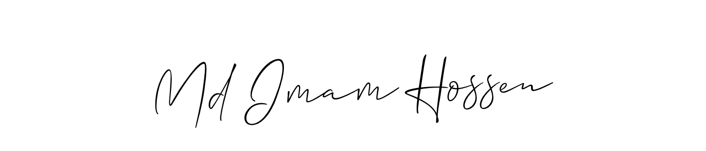 Design your own signature with our free online signature maker. With this signature software, you can create a handwritten (Allison_Script) signature for name Md Imam Hossen. Md Imam Hossen signature style 2 images and pictures png