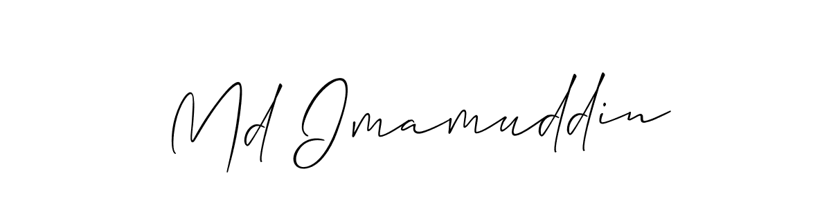 Make a beautiful signature design for name Md Imamuddin. With this signature (Allison_Script) style, you can create a handwritten signature for free. Md Imamuddin signature style 2 images and pictures png