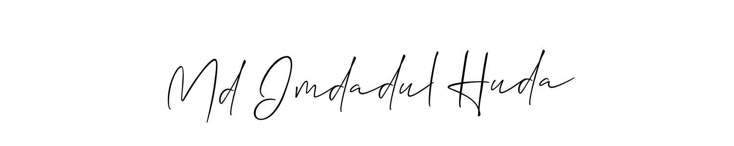 Create a beautiful signature design for name Md Imdadul Huda. With this signature (Allison_Script) fonts, you can make a handwritten signature for free. Md Imdadul Huda signature style 2 images and pictures png