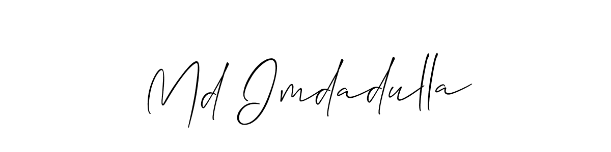How to Draw Md Imdadulla signature style? Allison_Script is a latest design signature styles for name Md Imdadulla. Md Imdadulla signature style 2 images and pictures png