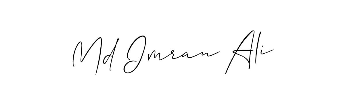 Similarly Allison_Script is the best handwritten signature design. Signature creator online .You can use it as an online autograph creator for name Md Imran Ali. Md Imran Ali signature style 2 images and pictures png