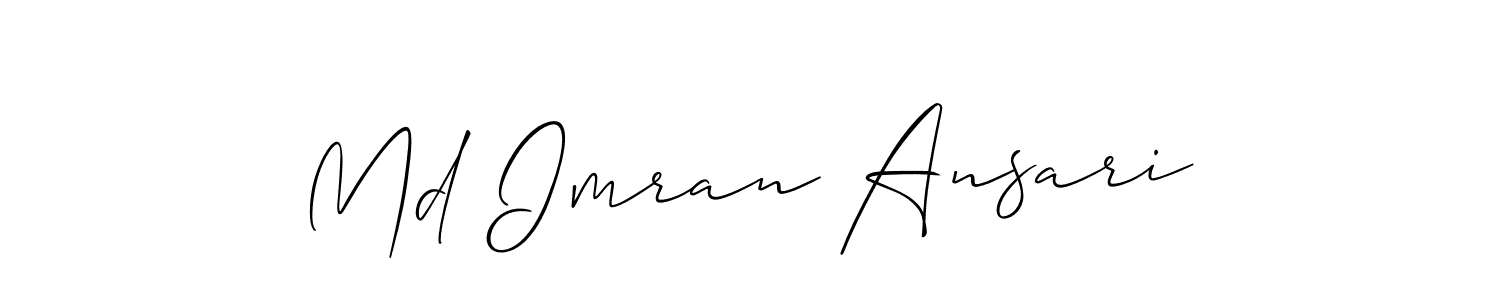 Create a beautiful signature design for name Md Imran Ansari. With this signature (Allison_Script) fonts, you can make a handwritten signature for free. Md Imran Ansari signature style 2 images and pictures png