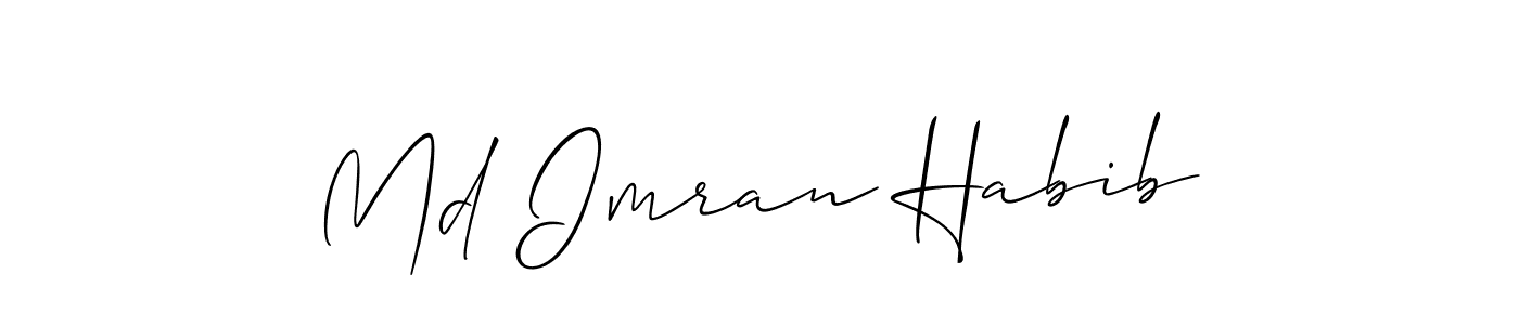 Design your own signature with our free online signature maker. With this signature software, you can create a handwritten (Allison_Script) signature for name Md Imran Habib. Md Imran Habib signature style 2 images and pictures png