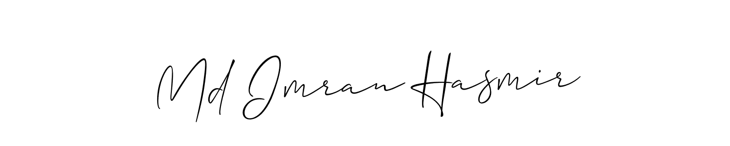 Use a signature maker to create a handwritten signature online. With this signature software, you can design (Allison_Script) your own signature for name Md Imran Hasmir. Md Imran Hasmir signature style 2 images and pictures png