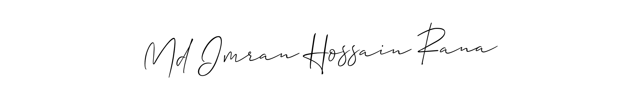 Make a beautiful signature design for name Md Imran Hossain Rana. With this signature (Allison_Script) style, you can create a handwritten signature for free. Md Imran Hossain Rana signature style 2 images and pictures png