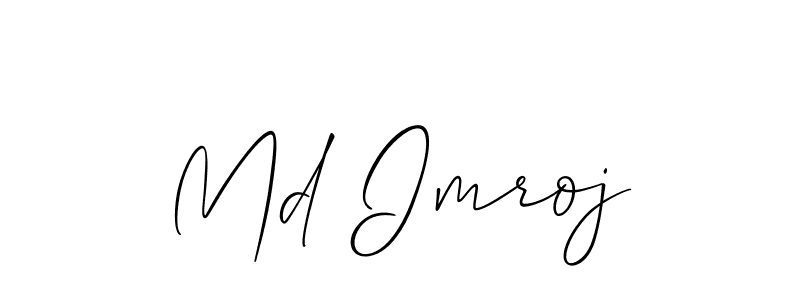Make a short Md Imroj signature style. Manage your documents anywhere anytime using Allison_Script. Create and add eSignatures, submit forms, share and send files easily. Md Imroj signature style 2 images and pictures png