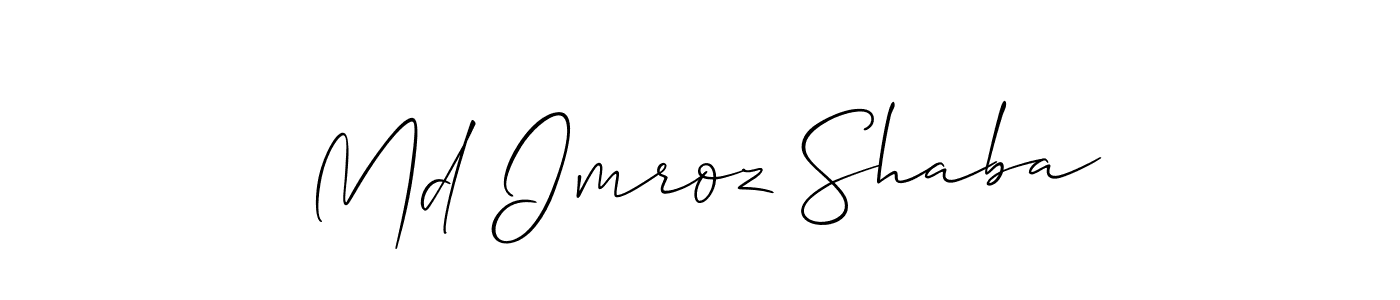 Make a beautiful signature design for name Md Imroz Shaba. Use this online signature maker to create a handwritten signature for free. Md Imroz Shaba signature style 2 images and pictures png