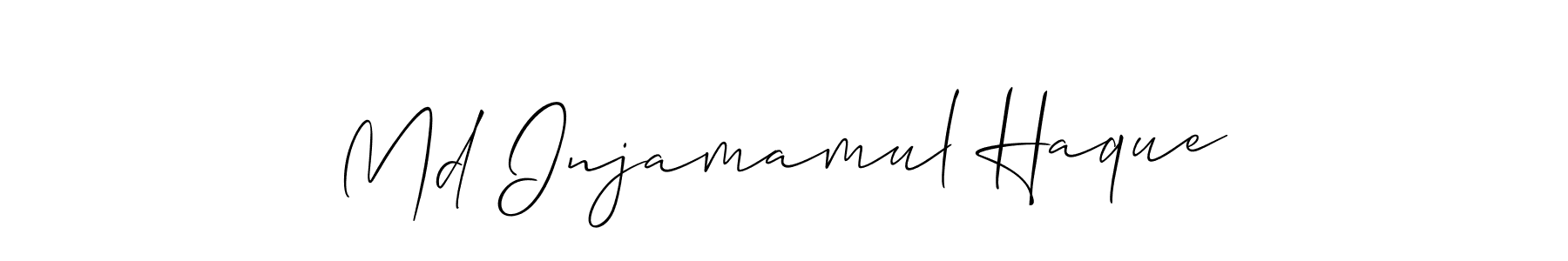 Use a signature maker to create a handwritten signature online. With this signature software, you can design (Allison_Script) your own signature for name Md Injamamul Haque. Md Injamamul Haque signature style 2 images and pictures png