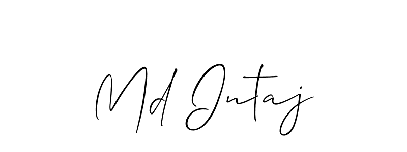 Similarly Allison_Script is the best handwritten signature design. Signature creator online .You can use it as an online autograph creator for name Md Intaj. Md Intaj signature style 2 images and pictures png