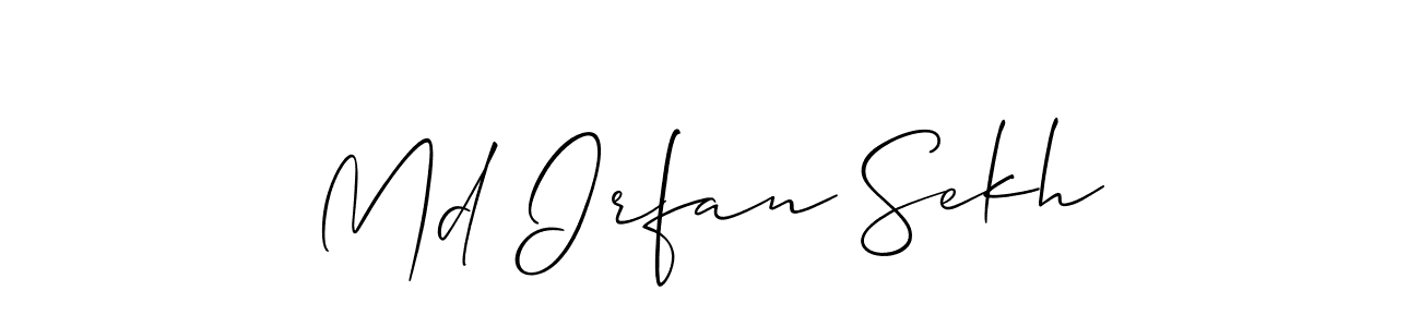 Md Irfan Sekh stylish signature style. Best Handwritten Sign (Allison_Script) for my name. Handwritten Signature Collection Ideas for my name Md Irfan Sekh. Md Irfan Sekh signature style 2 images and pictures png