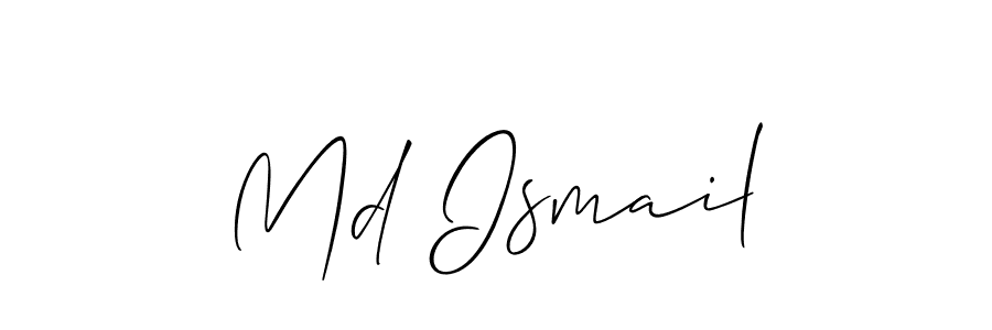 Also we have Md Ismail name is the best signature style. Create professional handwritten signature collection using Allison_Script autograph style. Md Ismail signature style 2 images and pictures png