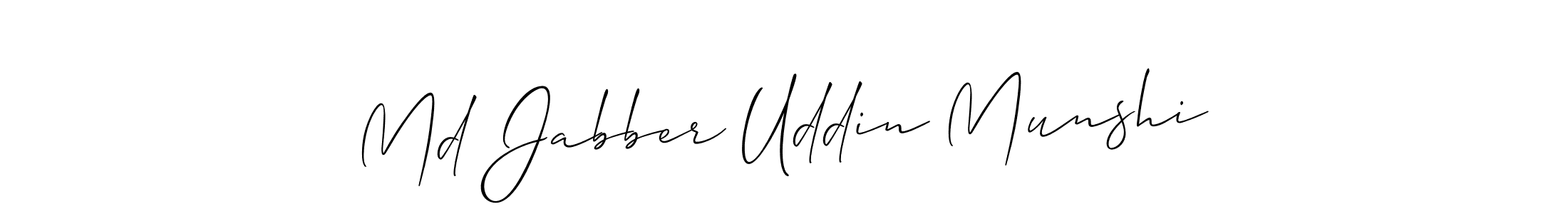 Create a beautiful signature design for name Md Jabber Uddin Munshi. With this signature (Allison_Script) fonts, you can make a handwritten signature for free. Md Jabber Uddin Munshi signature style 2 images and pictures png