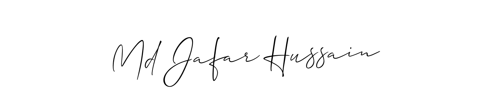 How to Draw Md Jafar Hussain signature style? Allison_Script is a latest design signature styles for name Md Jafar Hussain. Md Jafar Hussain signature style 2 images and pictures png