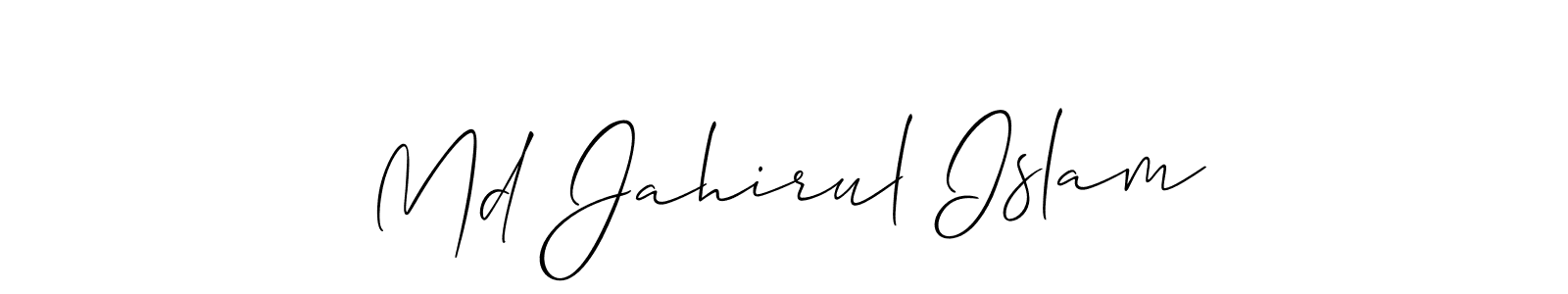 if you are searching for the best signature style for your name Md Jahirul Islam. so please give up your signature search. here we have designed multiple signature styles  using Allison_Script. Md Jahirul Islam signature style 2 images and pictures png