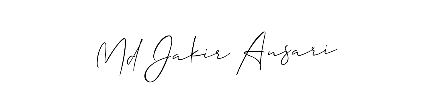 Also we have Md Jakir Ansari name is the best signature style. Create professional handwritten signature collection using Allison_Script autograph style. Md Jakir Ansari signature style 2 images and pictures png
