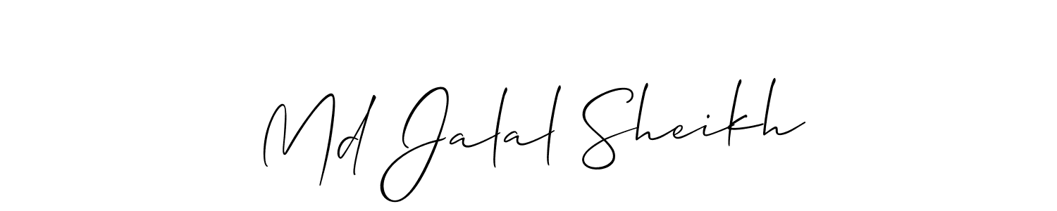 Make a beautiful signature design for name Md Jalal Sheikh. Use this online signature maker to create a handwritten signature for free. Md Jalal Sheikh signature style 2 images and pictures png