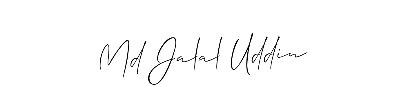 You should practise on your own different ways (Allison_Script) to write your name (Md Jalal Uddin) in signature. don't let someone else do it for you. Md Jalal Uddin signature style 2 images and pictures png