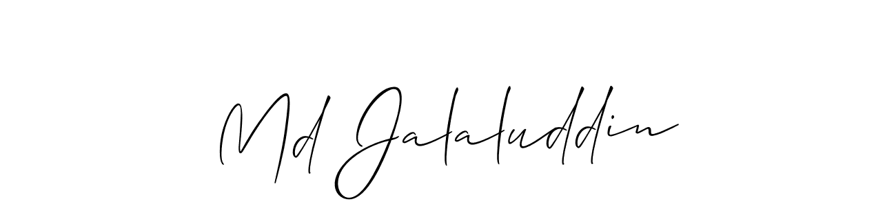 Also You can easily find your signature by using the search form. We will create Md Jalaluddin name handwritten signature images for you free of cost using Allison_Script sign style. Md Jalaluddin signature style 2 images and pictures png