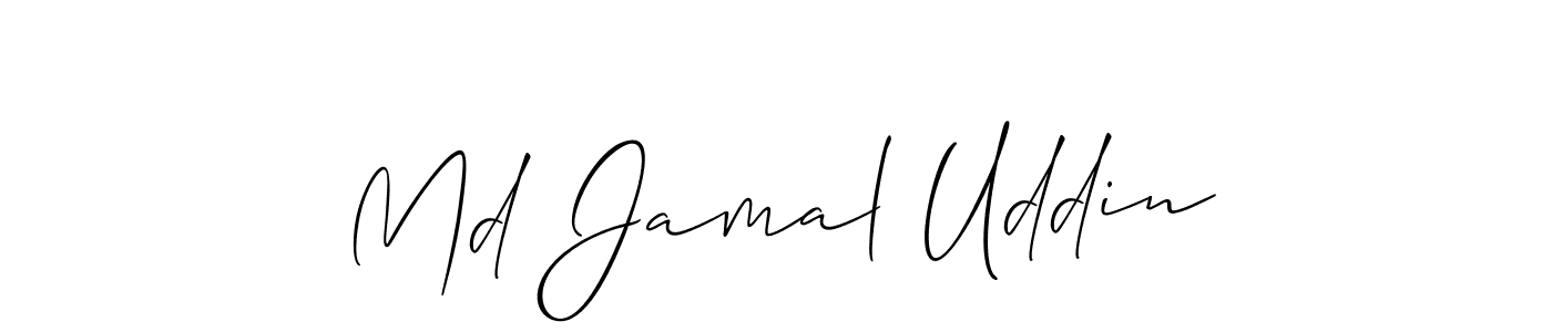 How to make Md Jamal Uddin name signature. Use Allison_Script style for creating short signs online. This is the latest handwritten sign. Md Jamal Uddin signature style 2 images and pictures png