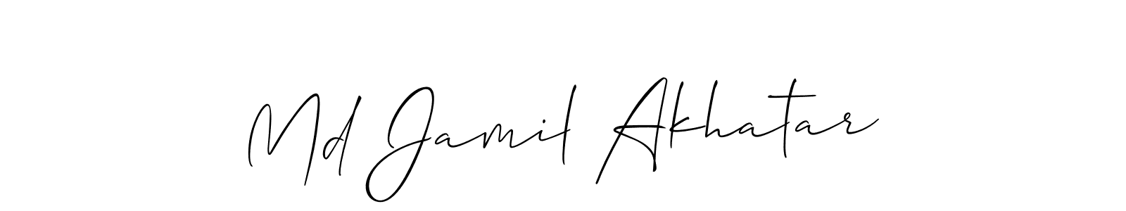 Make a beautiful signature design for name Md Jamil Akhatar. Use this online signature maker to create a handwritten signature for free. Md Jamil Akhatar signature style 2 images and pictures png