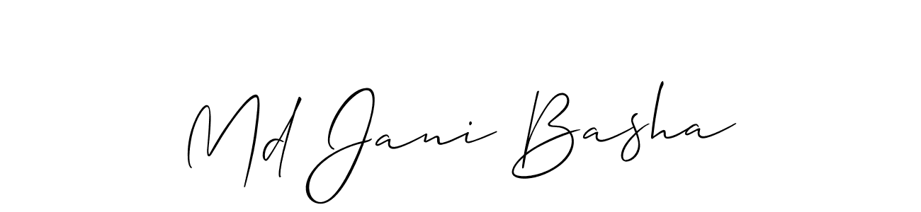 You can use this online signature creator to create a handwritten signature for the name Md Jani Basha. This is the best online autograph maker. Md Jani Basha signature style 2 images and pictures png