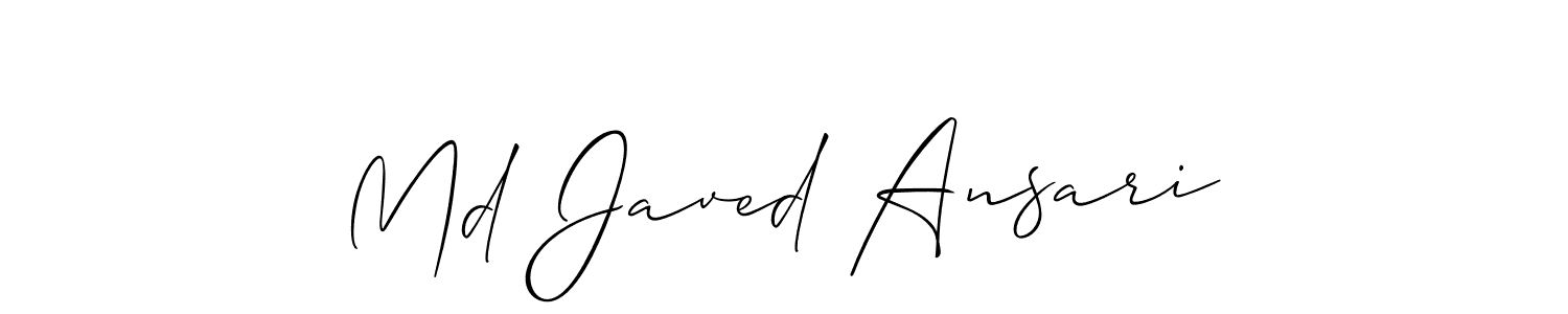 How to Draw Md Javed Ansari signature style? Allison_Script is a latest design signature styles for name Md Javed Ansari. Md Javed Ansari signature style 2 images and pictures png