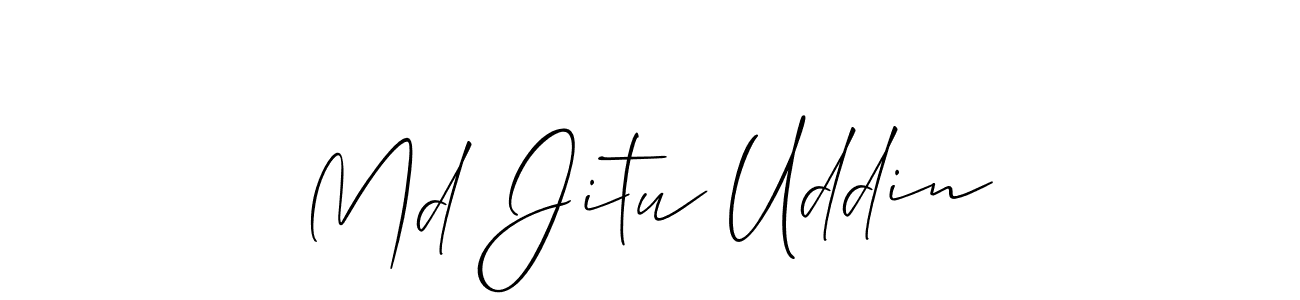 How to Draw Md Jitu Uddin signature style? Allison_Script is a latest design signature styles for name Md Jitu Uddin. Md Jitu Uddin signature style 2 images and pictures png