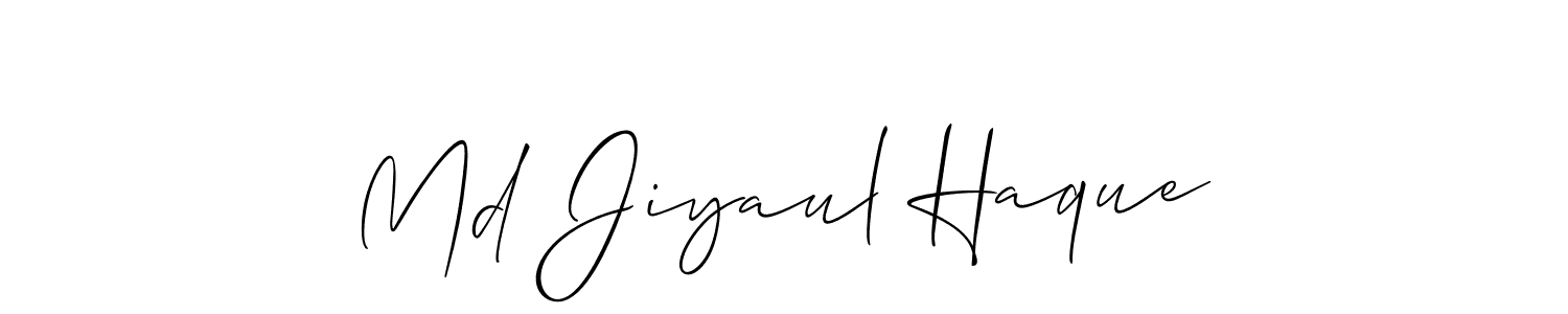 Design your own signature with our free online signature maker. With this signature software, you can create a handwritten (Allison_Script) signature for name Md Jiyaul Haque. Md Jiyaul Haque signature style 2 images and pictures png