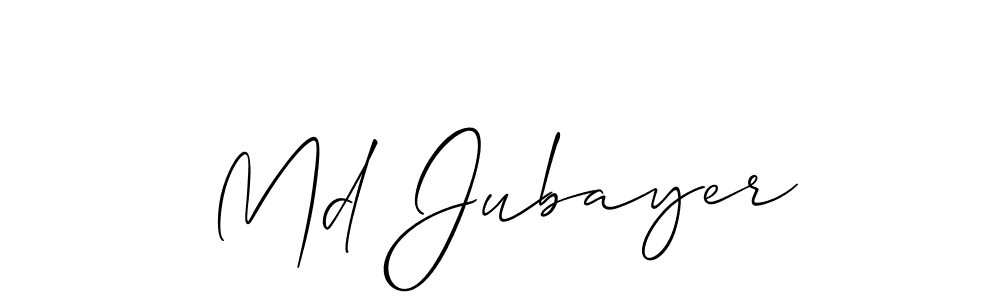 How to Draw Md Jubayer signature style? Allison_Script is a latest design signature styles for name Md Jubayer. Md Jubayer signature style 2 images and pictures png