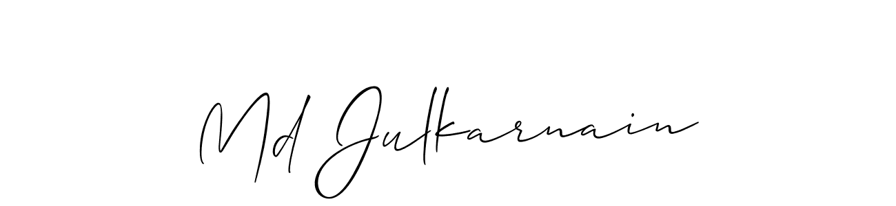 if you are searching for the best signature style for your name Md Julkarnain. so please give up your signature search. here we have designed multiple signature styles  using Allison_Script. Md Julkarnain signature style 2 images and pictures png
