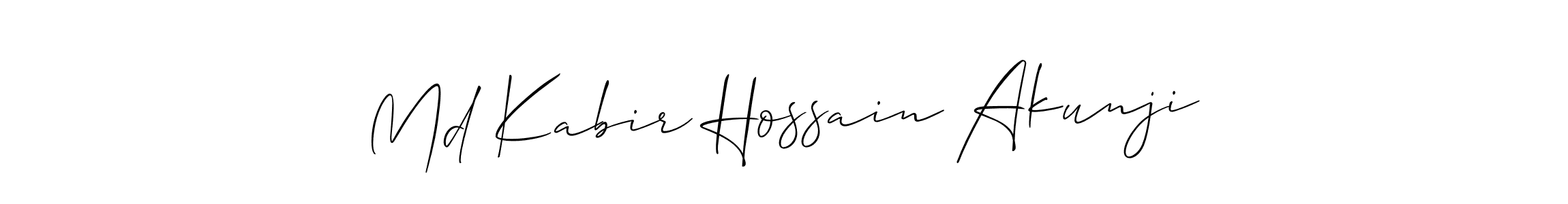 You can use this online signature creator to create a handwritten signature for the name Md Kabir Hossain Akunji. This is the best online autograph maker. Md Kabir Hossain Akunji signature style 2 images and pictures png