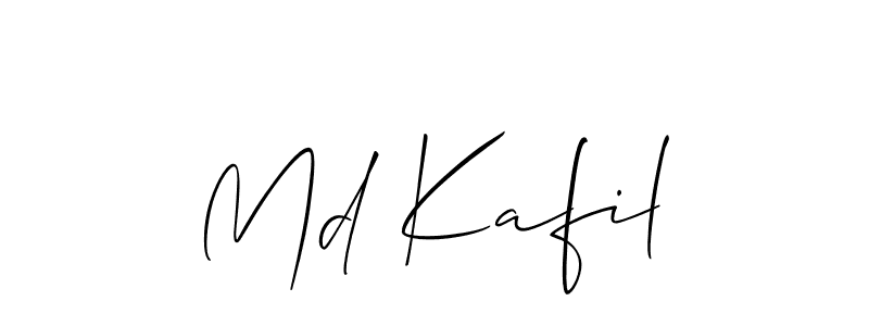 How to make Md Kafil name signature. Use Allison_Script style for creating short signs online. This is the latest handwritten sign. Md Kafil signature style 2 images and pictures png