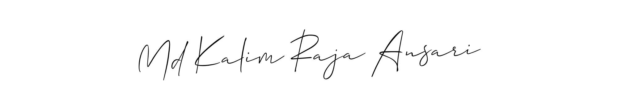 Md Kalim Raja Ansari stylish signature style. Best Handwritten Sign (Allison_Script) for my name. Handwritten Signature Collection Ideas for my name Md Kalim Raja Ansari. Md Kalim Raja Ansari signature style 2 images and pictures png