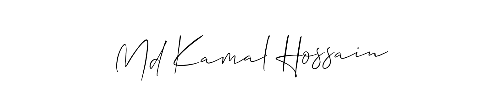 How to make Md Kamal Hossain name signature. Use Allison_Script style for creating short signs online. This is the latest handwritten sign. Md Kamal Hossain signature style 2 images and pictures png