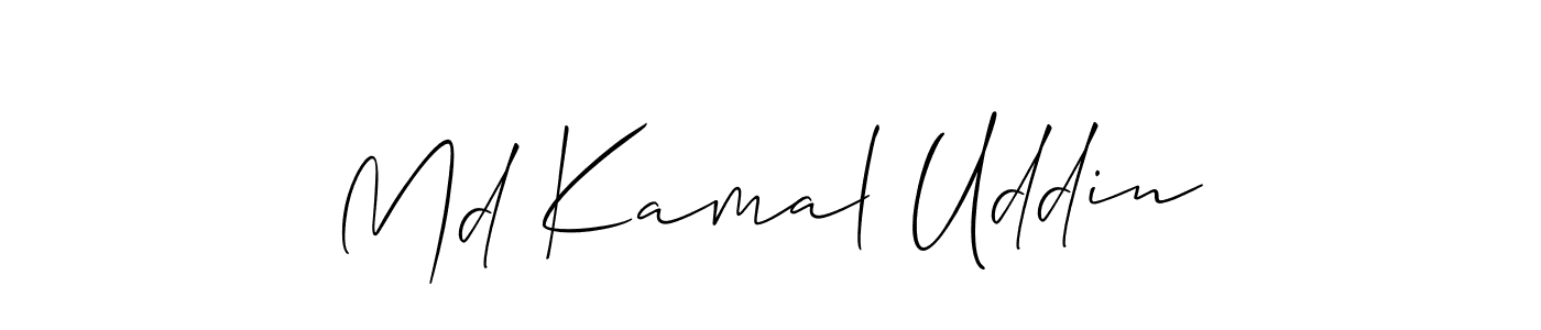 Create a beautiful signature design for name Md Kamal Uddin. With this signature (Allison_Script) fonts, you can make a handwritten signature for free. Md Kamal Uddin signature style 2 images and pictures png
