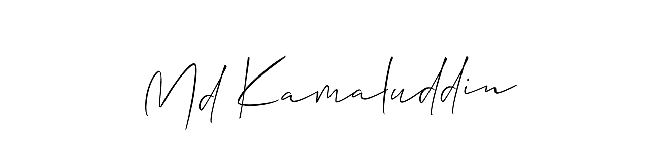 How to make Md Kamaluddin signature? Allison_Script is a professional autograph style. Create handwritten signature for Md Kamaluddin name. Md Kamaluddin signature style 2 images and pictures png