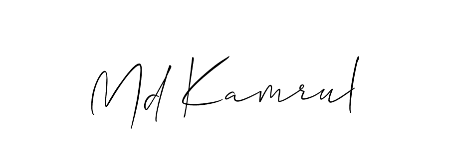 Make a short Md Kamrul signature style. Manage your documents anywhere anytime using Allison_Script. Create and add eSignatures, submit forms, share and send files easily. Md Kamrul signature style 2 images and pictures png