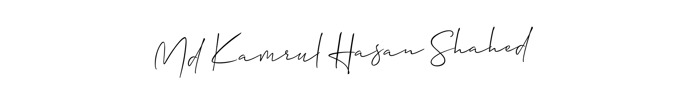 See photos of Md Kamrul Hasan Shahed official signature by Spectra . Check more albums & portfolios. Read reviews & check more about Allison_Script font. Md Kamrul Hasan Shahed signature style 2 images and pictures png