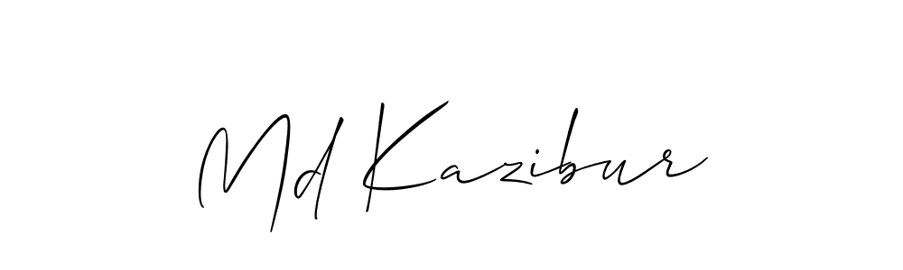 Make a short Md Kazibur signature style. Manage your documents anywhere anytime using Allison_Script. Create and add eSignatures, submit forms, share and send files easily. Md Kazibur signature style 2 images and pictures png