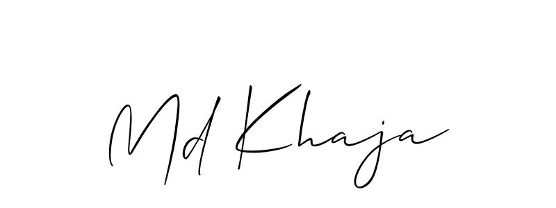 Md Khaja stylish signature style. Best Handwritten Sign (Allison_Script) for my name. Handwritten Signature Collection Ideas for my name Md Khaja. Md Khaja signature style 2 images and pictures png