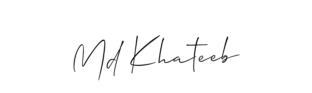 See photos of Md Khateeb official signature by Spectra . Check more albums & portfolios. Read reviews & check more about Allison_Script font. Md Khateeb signature style 2 images and pictures png
