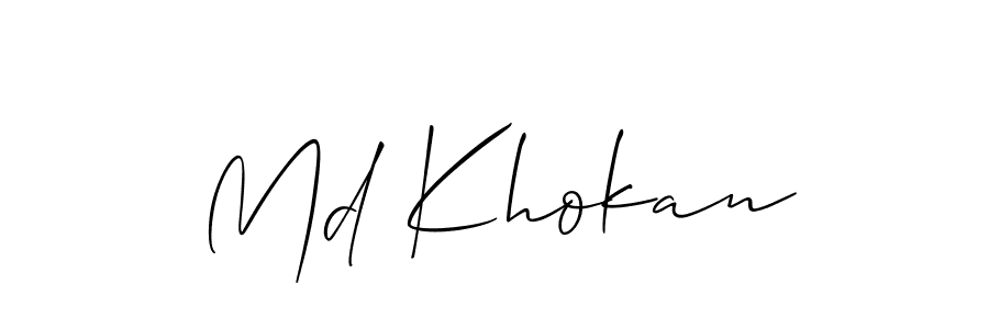 Check out images of Autograph of Md Khokan name. Actor Md Khokan Signature Style. Allison_Script is a professional sign style online. Md Khokan signature style 2 images and pictures png