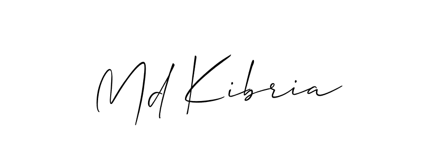 How to make Md Kibria name signature. Use Allison_Script style for creating short signs online. This is the latest handwritten sign. Md Kibria signature style 2 images and pictures png
