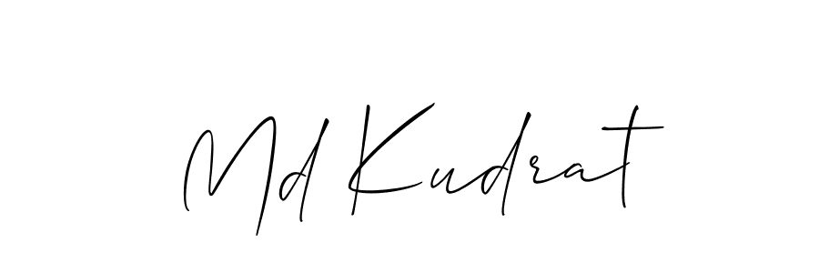Allison_Script is a professional signature style that is perfect for those who want to add a touch of class to their signature. It is also a great choice for those who want to make their signature more unique. Get Md Kudrat name to fancy signature for free. Md Kudrat signature style 2 images and pictures png