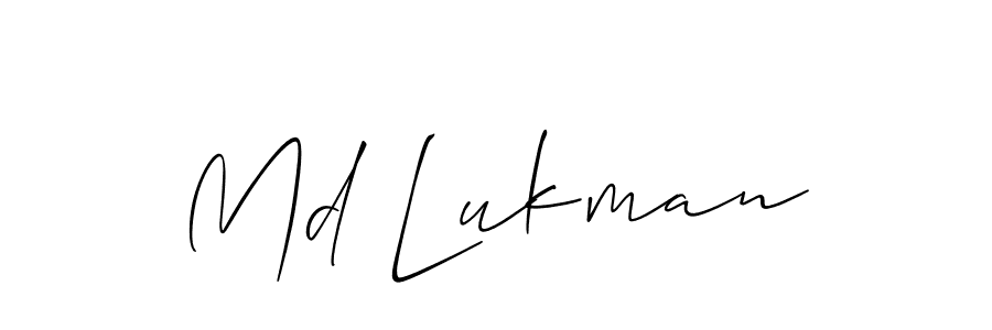 Allison_Script is a professional signature style that is perfect for those who want to add a touch of class to their signature. It is also a great choice for those who want to make their signature more unique. Get Md Lukman name to fancy signature for free. Md Lukman signature style 2 images and pictures png