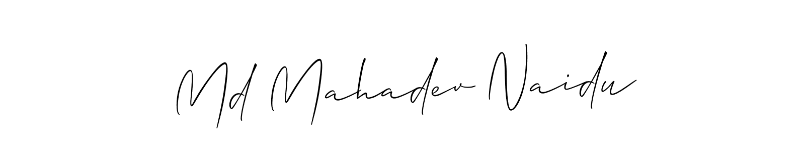 See photos of Md Mahadev Naidu official signature by Spectra . Check more albums & portfolios. Read reviews & check more about Allison_Script font. Md Mahadev Naidu signature style 2 images and pictures png