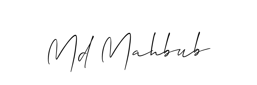 You should practise on your own different ways (Allison_Script) to write your name (Md Mahbub) in signature. don't let someone else do it for you. Md Mahbub signature style 2 images and pictures png